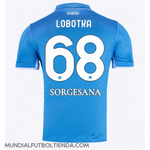 Camiseta SSC Napoli Stanislav Lobotka #68 Primera Equipación Replica 2024-25 mangas cortas